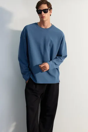 Trendyol Oversize/Široký Střih Limitovaná Edice 100% Bavlněná Mikina s Texturovaným Štítkem