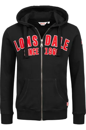 Lonsdale London Pánská mikina 117141-Black/Red/White