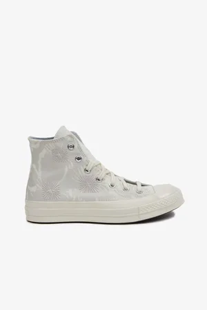 Converse Světle šedé dámské kotníkové květované tenisky Chuck 70 - Dámské