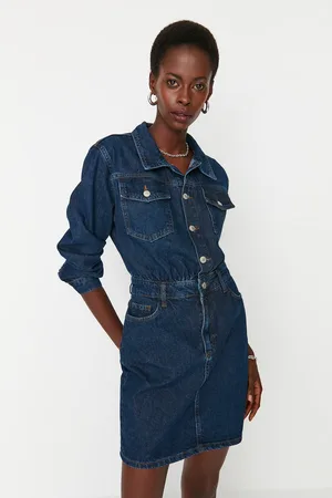 Trendyol Dámské šaty Denim