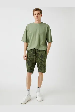 Koton Printed Pocket Shorts Laced Waist