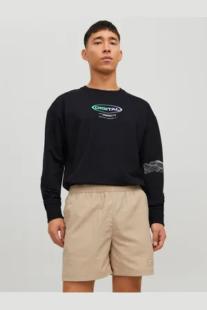 JACK & JONES Černá pánská mikina Digital - Pánské