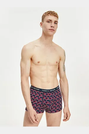 Tommy Hilfiger Modro-červené vzorované boxerky