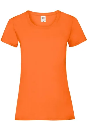 Fruit Of The Loom Oranžové tričko Valueweight
