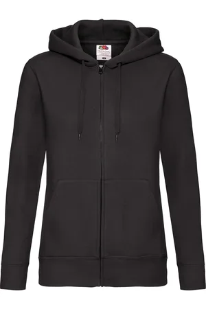 Fruit Of The Loom Black hoodie zipped