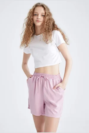 DeFacto Relax Fit Tie Waist Viscose Short