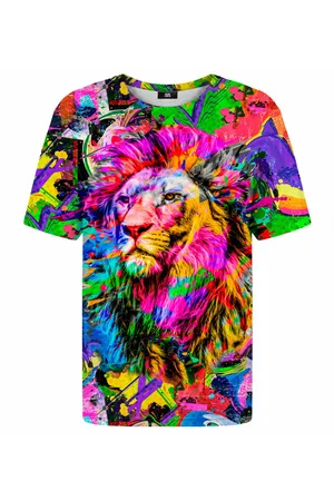 Mr Gugu & Miss Go Barevné lví tričko Unisex Tsh2202