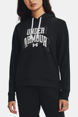 Under Armour Mikina UA Rival Terry Graphic Hdy-BLK - Dámské