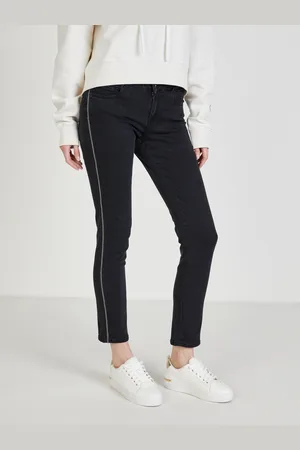 Replay Černé dámské zkrácené straight fit džíny - Dámské