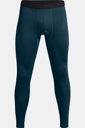 Under Armour Legíny UA ColdGear Rush Leggings-BLU - Pánské