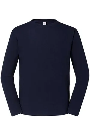 Fruit Of The Loom Pánské tričko Iconic 195 Ringspun Premium tmavě modré
