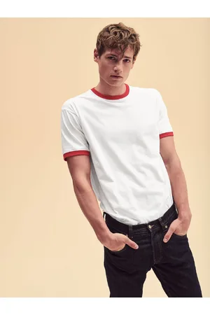 Fruit Of The Loom White T-shirt Ringer