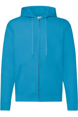 Fruit Of The Loom Blue Zippered Hoodie Classic