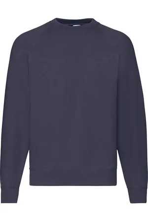 Fruit Of The Loom Granatowa bluza męska Raglan Sweat