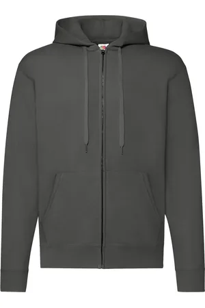 Fruit Of The Loom Graphite Zippered Hoodie Classic
