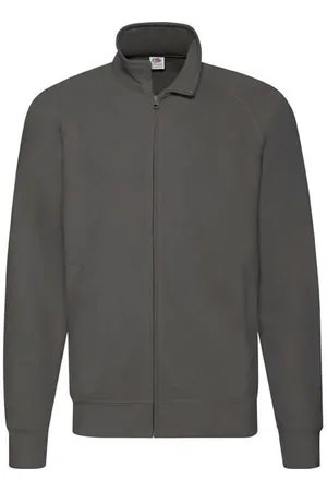 Fruit Of The Loom Grafitowa bluza męska Lightweight Sweat Jacket