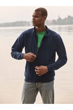 Fruit Of The Loom Granatowa bluza męska Sweat Jacket