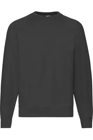 Fruit Of The Loom Czarna bluza męska Raglan Sweat