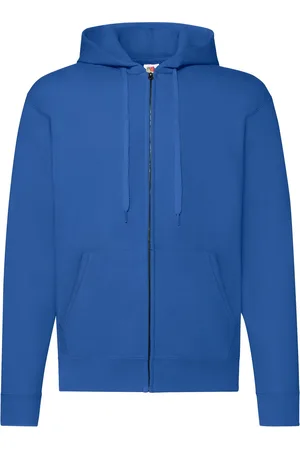 Fruit Of The Loom Blue Zippered Hoodie Classic