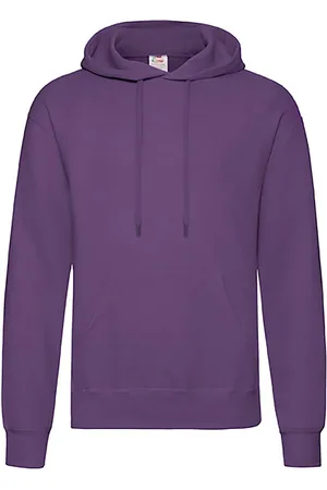 Fruit Of The Loom Fioletowa bluza męska Hooded Sweat