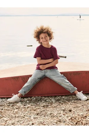 Fruit Of The Loom Burgundy Cotton T-shirt