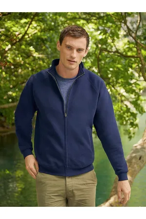 Fruit Of The Loom Granatowa bluza męska rozpinana Sweat Jacket