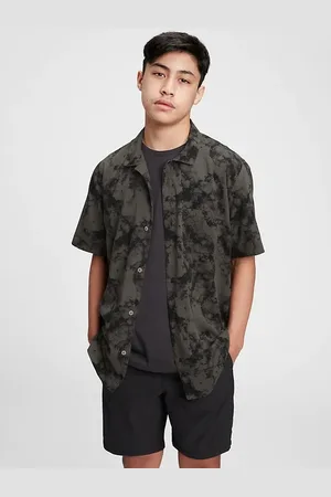 GAP Dětská košile teen camp shirt - Kluci