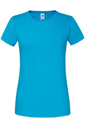 Fruit Of The Loom Iconic 195 Ringspun Premium Premium Blue T-shirt