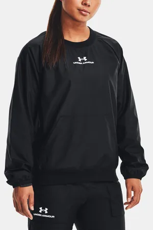 Under Armour Mikina UA Rush Woven Crew-BLK - Dámské