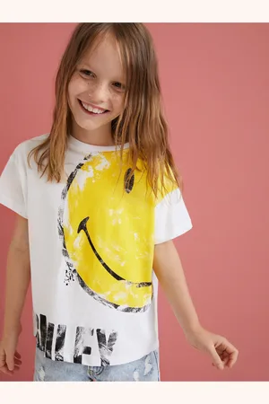 Desigual Bílé holčičí tričko Hepburn - Holky