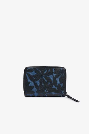 Desigual Modrá dámská vzorovaná peněženka Onyx Marisa - Dámské