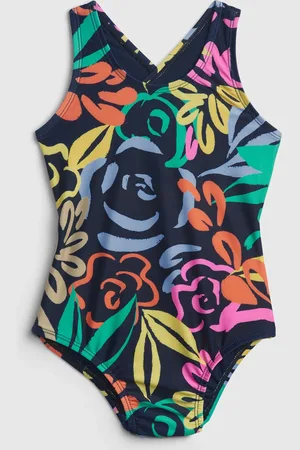 GAP Dětské jednodílné plavky floral - Holky