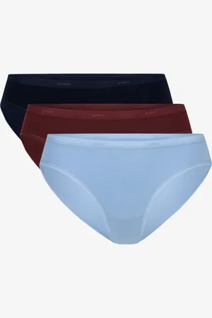 ATLANTIC Dámské kalhotky 3Pack - tmavě modré/vínové/světle modré