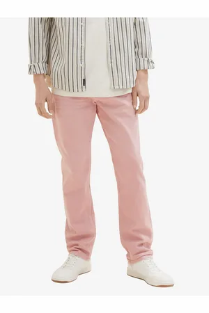 TOM TAILOR Světle růžové pánské straight fit džíny - Pánské