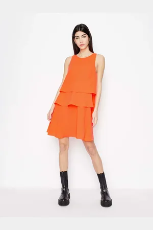 Emporio Armani Oranžové šaty Exchange - Dámské