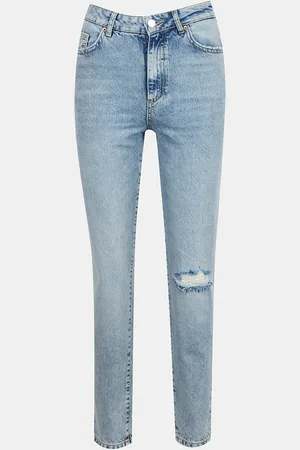 VERO MODA Světle modré straight fit džíny VERO MODA Nadine - Dámské