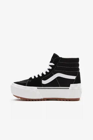 Vans Černo-bílé dámské kotníkové tenisky UA SK8-Hi Stacked - Dámské