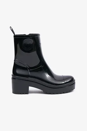 Michael Kors Černé dámské kotníkové holínky Karis - Dámské