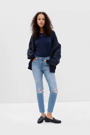 GAP Džíny slim vintage high rise - Dámské