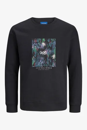 JACK & JONES Černá klučičí mikina Silver - Kluci