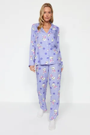 Trendyol Dámské pyžamo Rabbit patterned