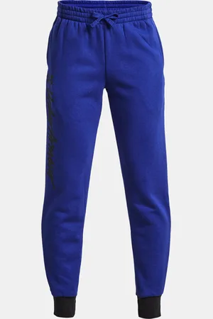 Under Armour Tepláky UA Rival Fleece Script Jgrs-BLU - Kluci