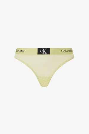 Calvin Klein Světle žlutá dámská tanga Underwear - Dámské