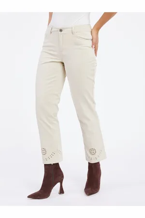 ORSAY Béžové dámské zkrácené straight fit džíny - Dámské