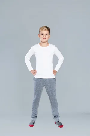 Italian Fashion Chlapecké tričko Tomi s dlouhým rukávem - bílé