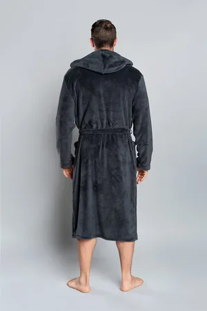 Italian Fashion Župan Mimas s dlouhým rukávem - grafit