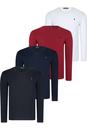 Dewberry QUADRUPLE SET T8587 V-NECK MEN
