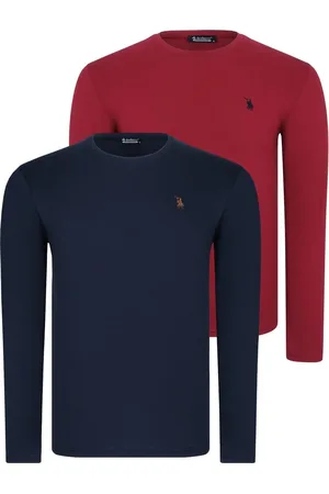 Dewberry DOUBLE SET T8588 ROUND NECK MEN