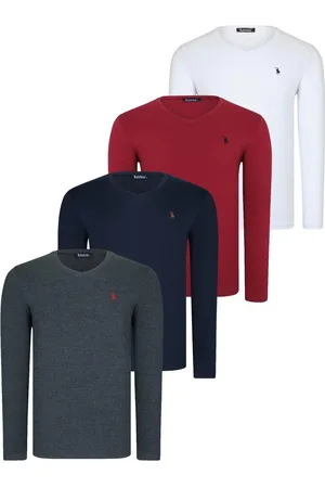 Dewberry QUADRUPLE SET T8587 V-NECK MEN