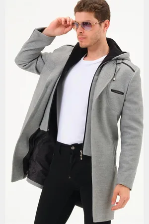 Dewberry PLT8371 DEWBRRY MENS COAT-GREY